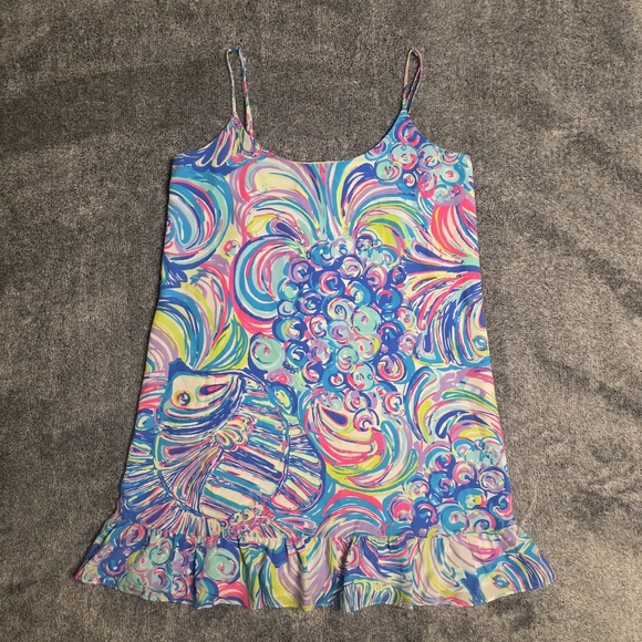 Lilly Pulitzer Zanna Silk Dress Guilty Pleasure Size S - Picture 2 of 8